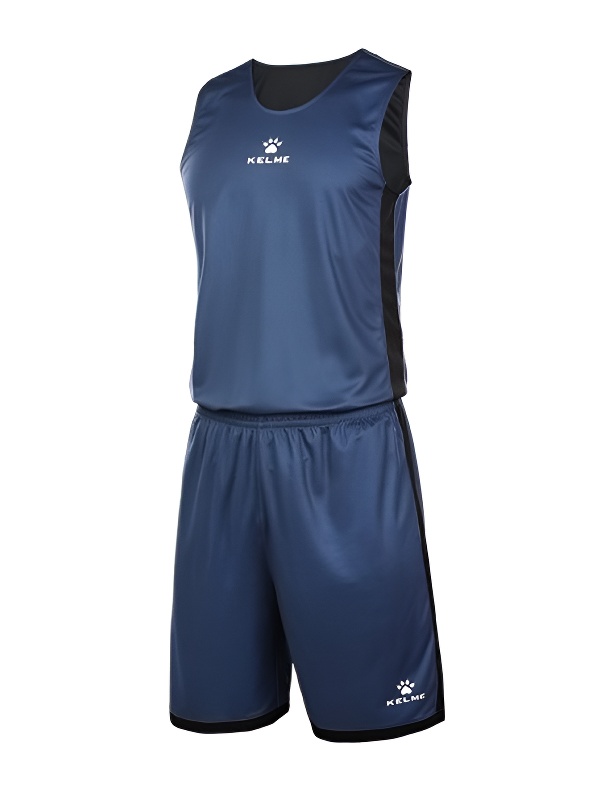 Детская баскетбольная форма KELME Children's Double-Sided Basketball Uniform Dark Blue
