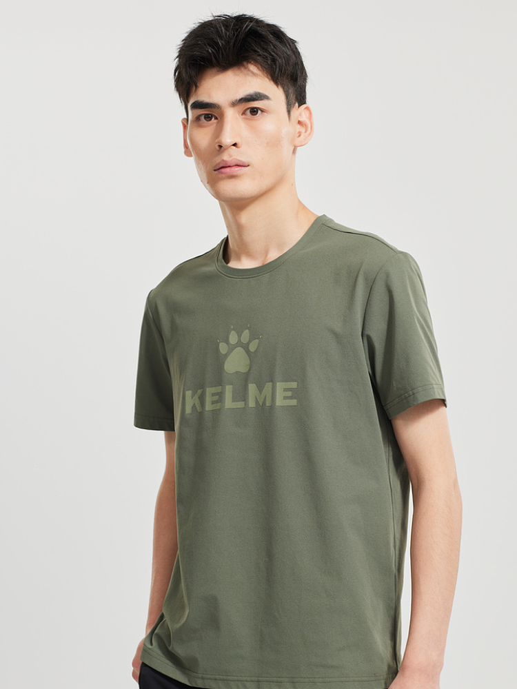 Футболка KELME Round Neck Short Sleeve T-Shirt Green