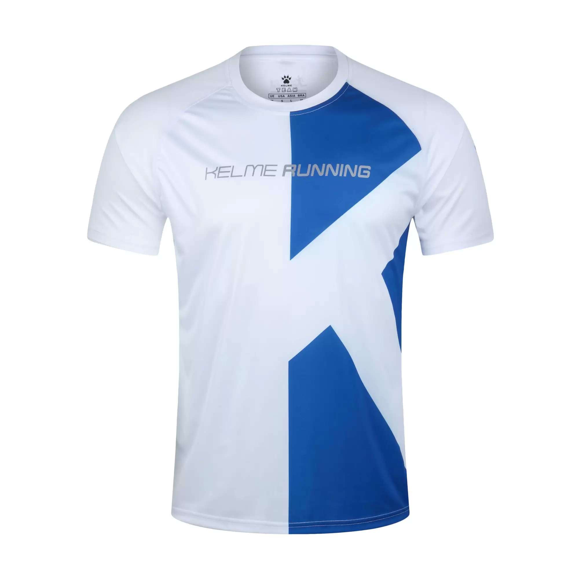 Футболка KELME Men Running T-Shirt (White/Blue)