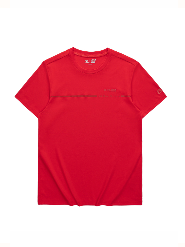 Футболка KELME Round Neck Short Sleeve T-Shirt Kid Red