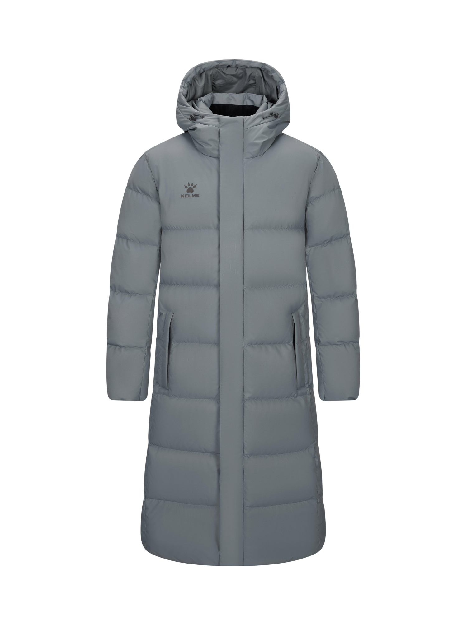 Пуховик KELME Long Down Jacket Dark Grey