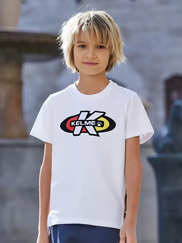 Детская футболка KELME Boys Short Sleeve T-Shirt White