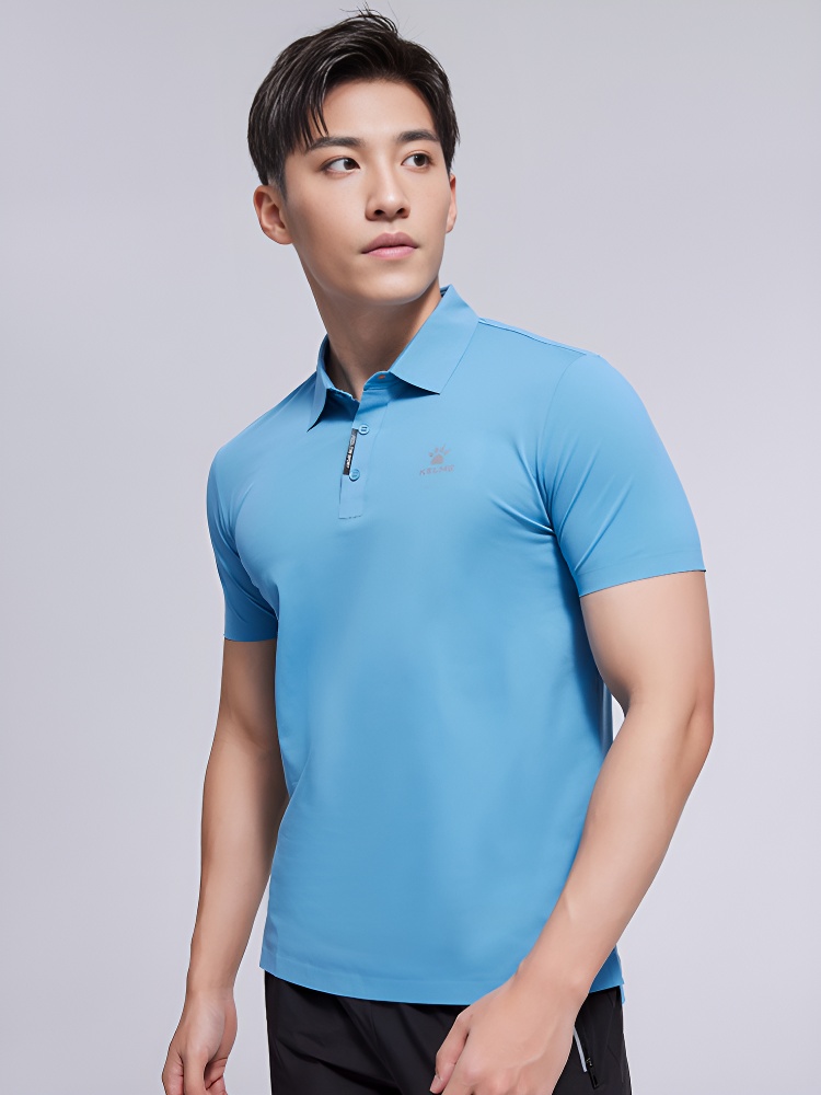 Футболка-поло KELME Short Sleeve Polo Shirt Light Blue