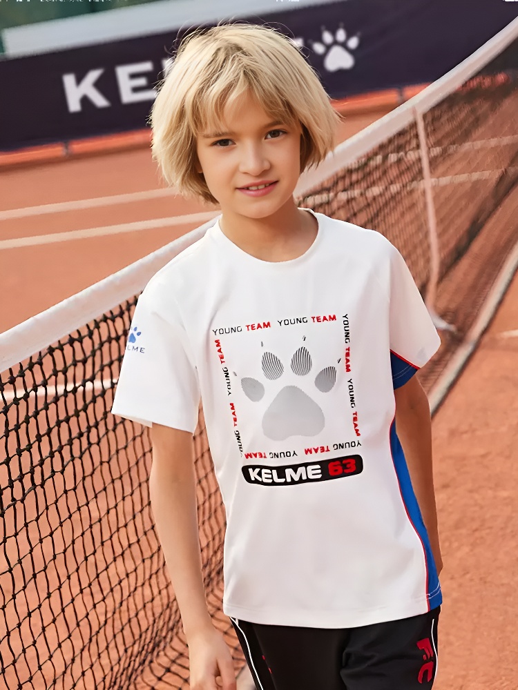 Детская футболка KELME Boys Short Sleeve T-Shirt White