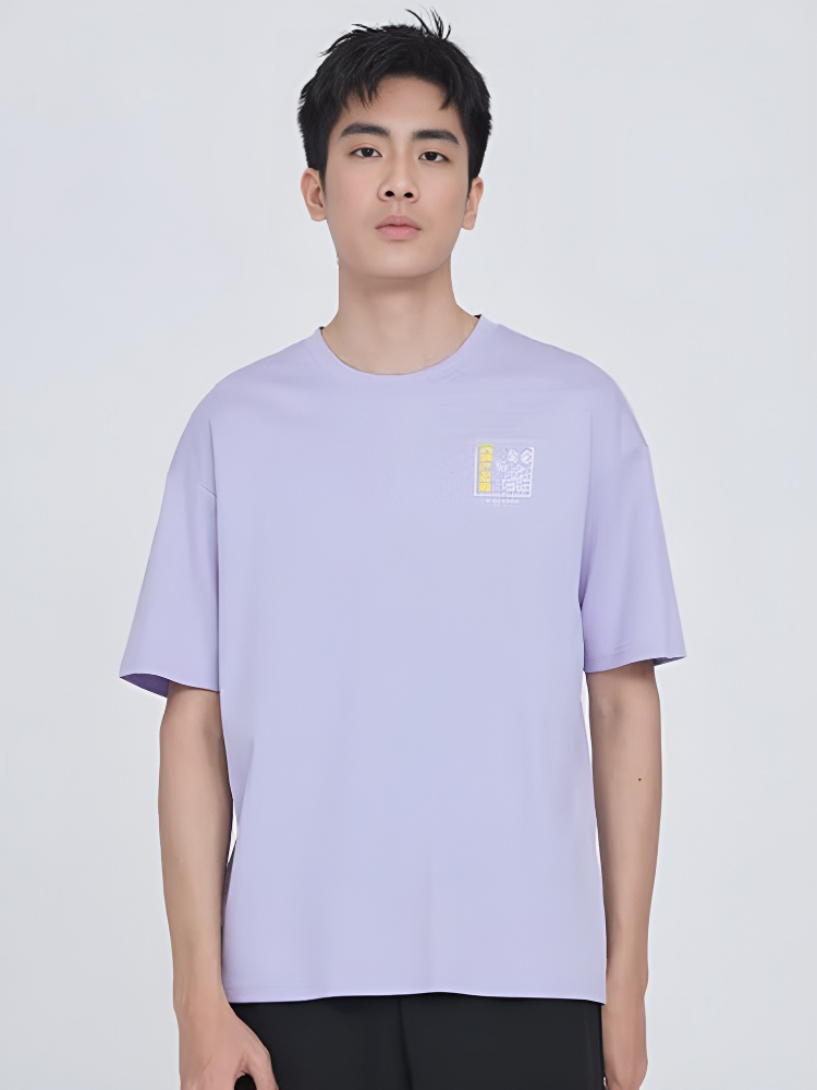 Футболка KELME Round Neck Short Sleeve T-Shirt Light Purple