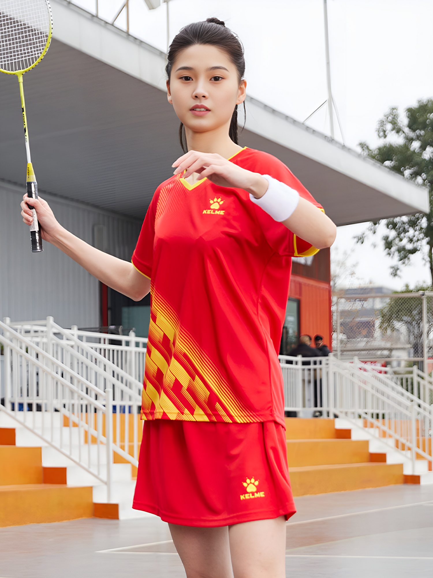 Теннисная форма KELME Women's Table Tennis Suit Red
