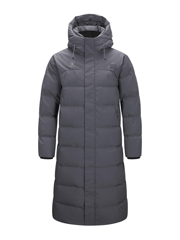 Пуховик KELME Long Down Jacket Grey