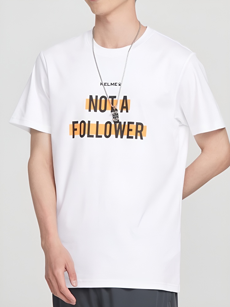 Футболка KELME Round Neck Short Sleeve T-Shirt White