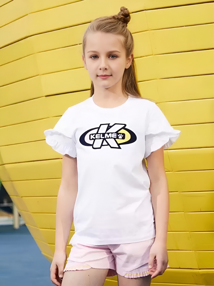 Детская футболка KELME Girls Short Sleeve T-Shirt White
