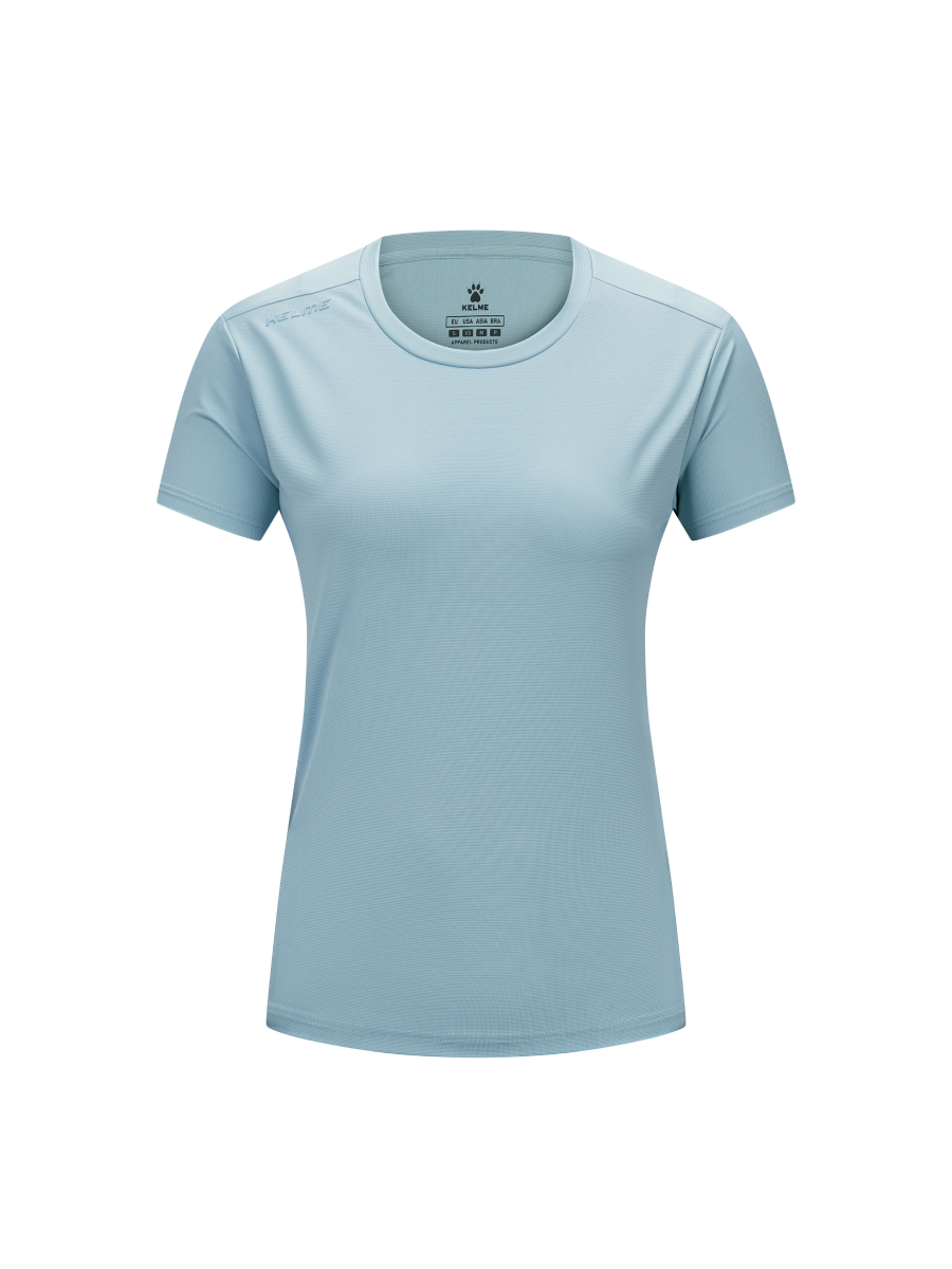 Футболка KELME Women's Round Neck T-shirt Light Blue