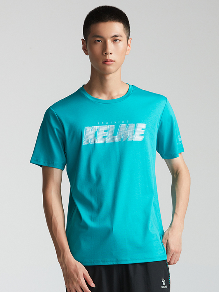 Футболка KELME Round Neck Short T Teal
