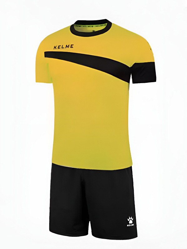 Детская футбольная форма KELME Short Sleeve Football Uniform (Yellow/Black)