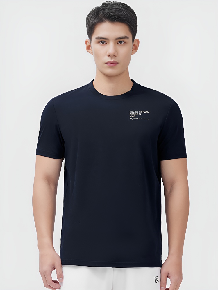 Футболка KELME Round Neck Short Sleeve T-Shirt Dark Blue