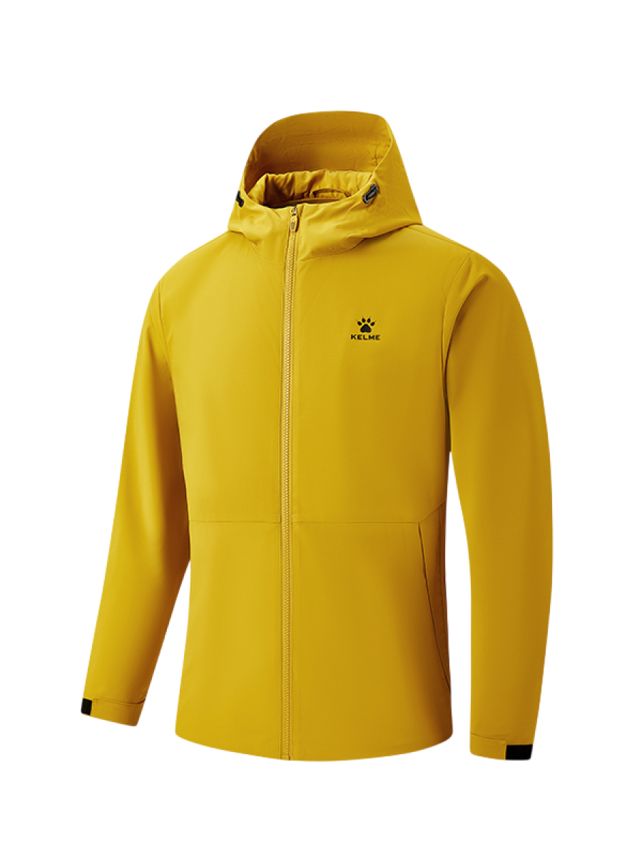 Демисезонная куртка KELME Hooded Woven Jacket Yellow