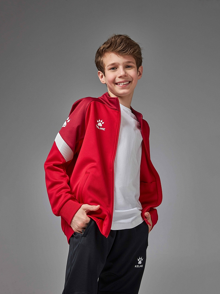 Детская олимпийка KELME Children's Knitted Jacket Red