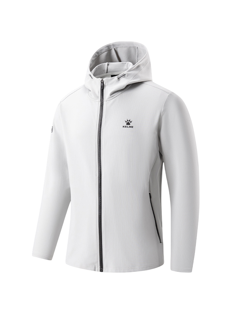 Куртка KELME Hooded Knit Cardigan Light Gray