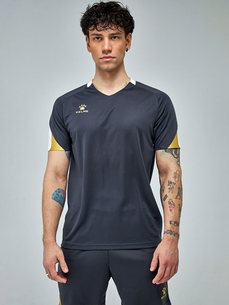 Футбольная форма KELME Short-Sleeved Football Suit Dark Grey
