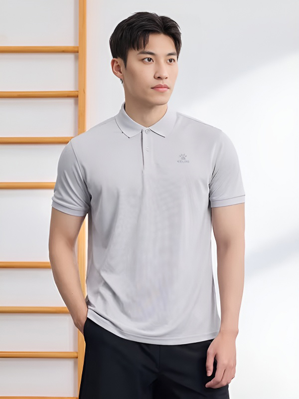 Футболка-поло KELME Short Sleeve Polo Shirt Grey