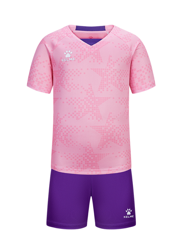 Детская футбольная форма KELME Football Uniform Set Pink