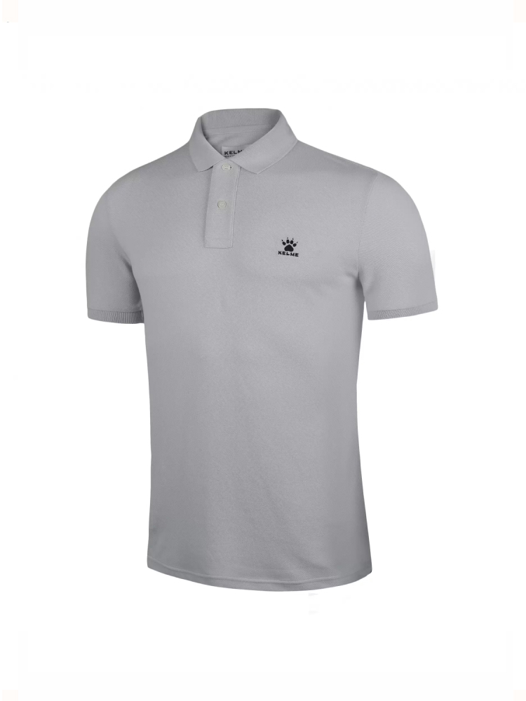 Футболка-поло KELME Short-Sleeved Cotton Polo Shirt (Sell -1) Grey