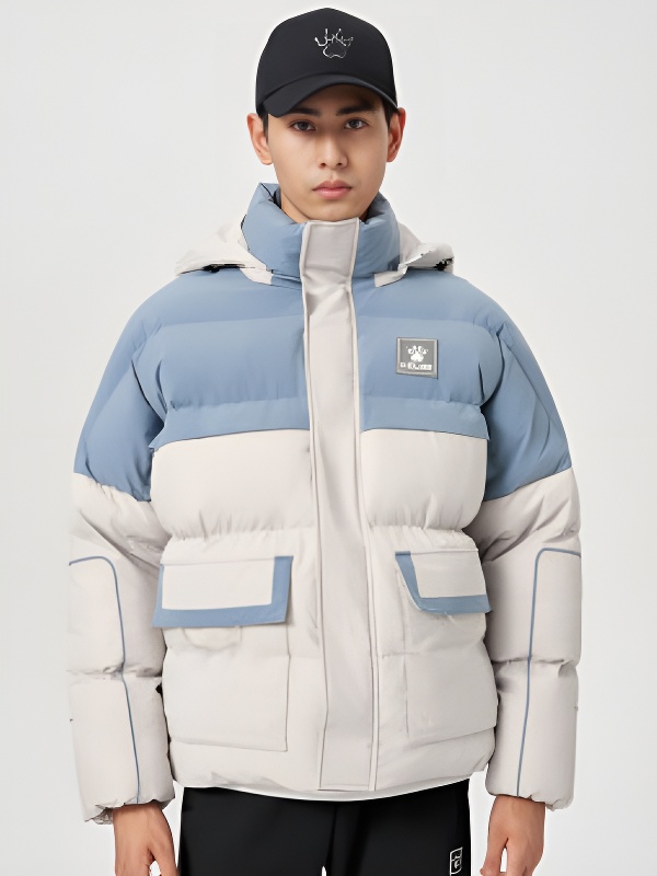 Пуховик KELME Cotton Сlothes (White/Light Blue)