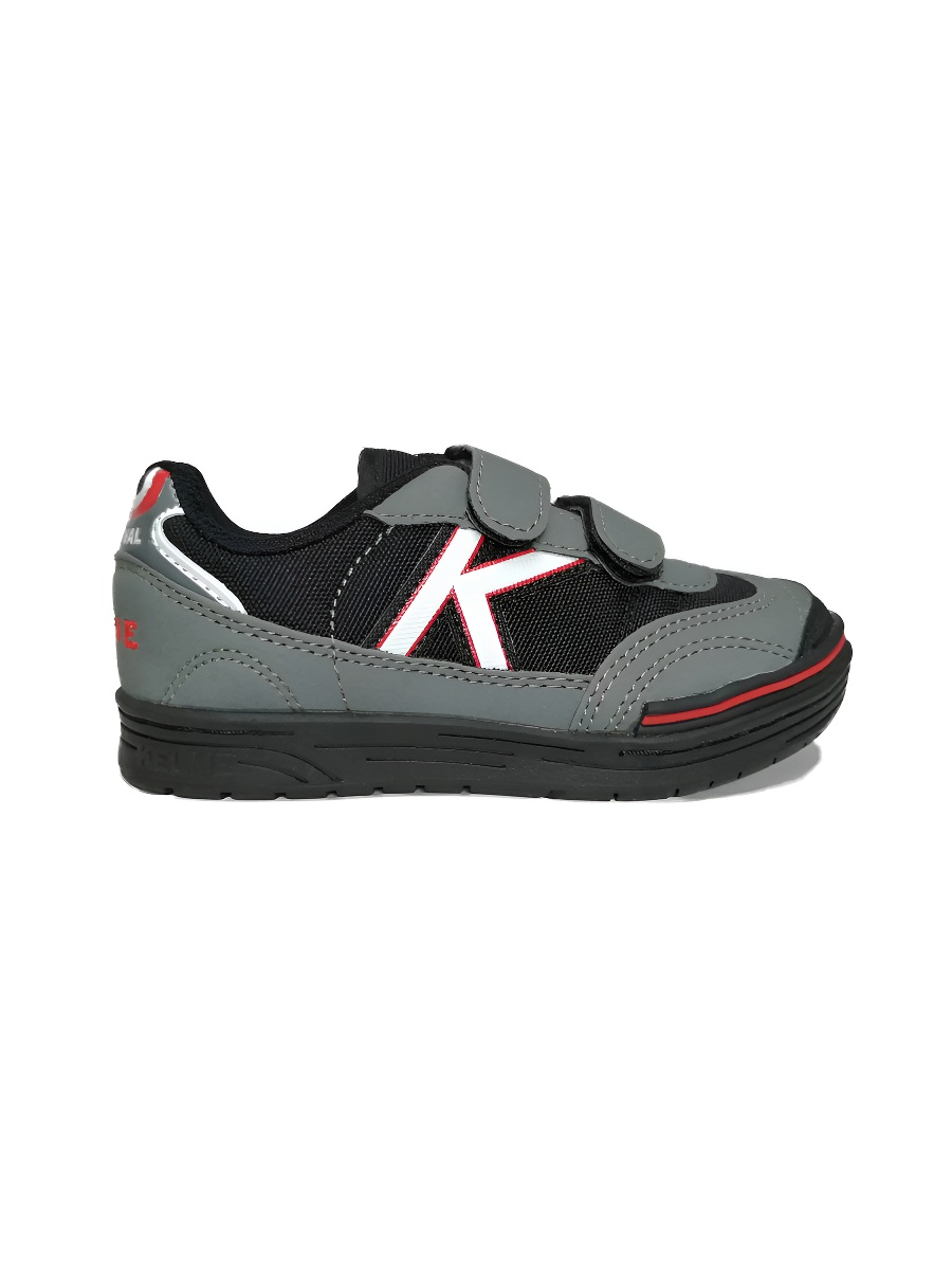 Детские футзалки KELME Trueno Sala Kids V (Dark Grey/Black)