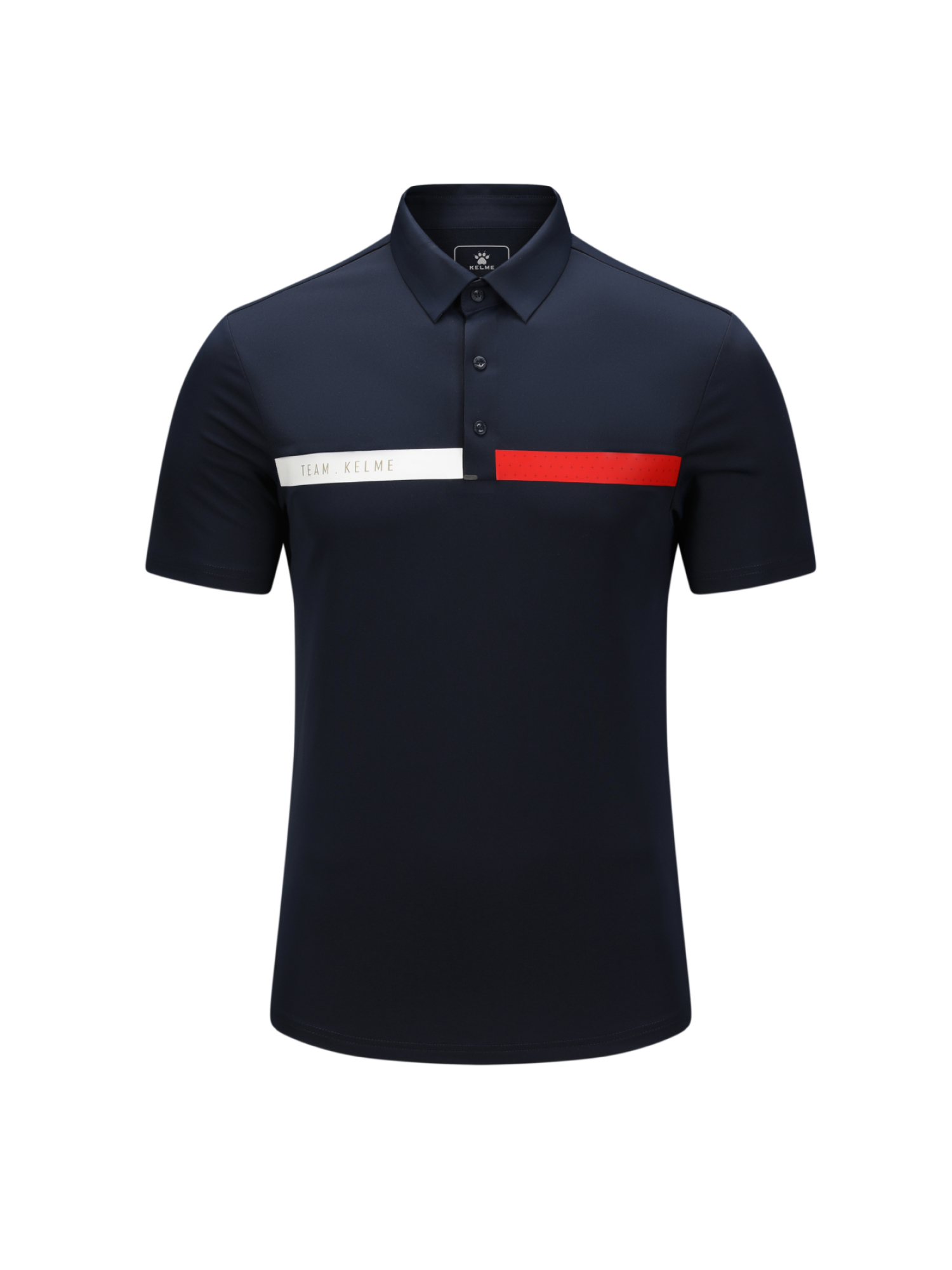 Футболка KELME Short Sleeve Polo Shirt Dark Blue