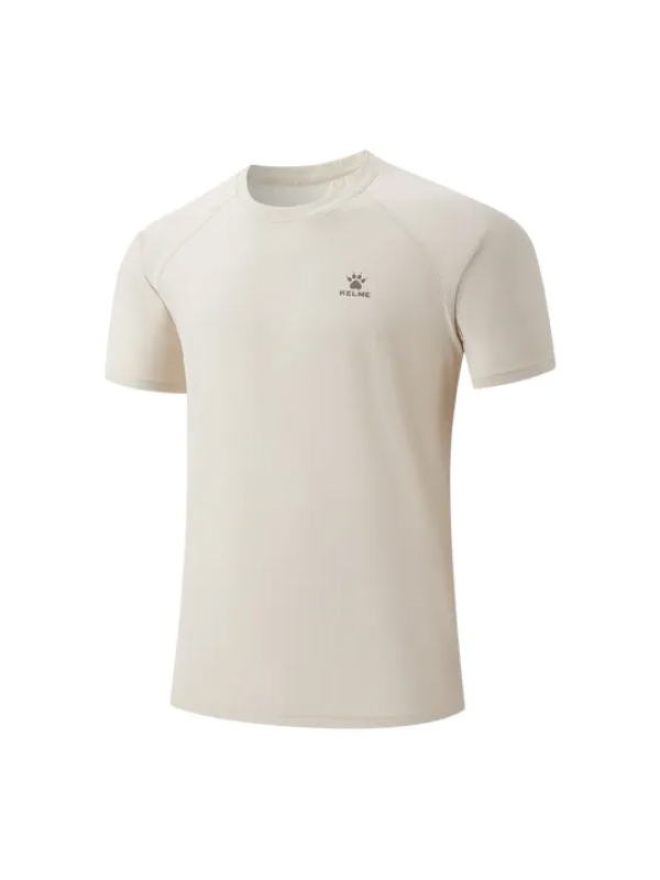Футболка KELME Crew Neck Short-sleeved T-shirt Beige