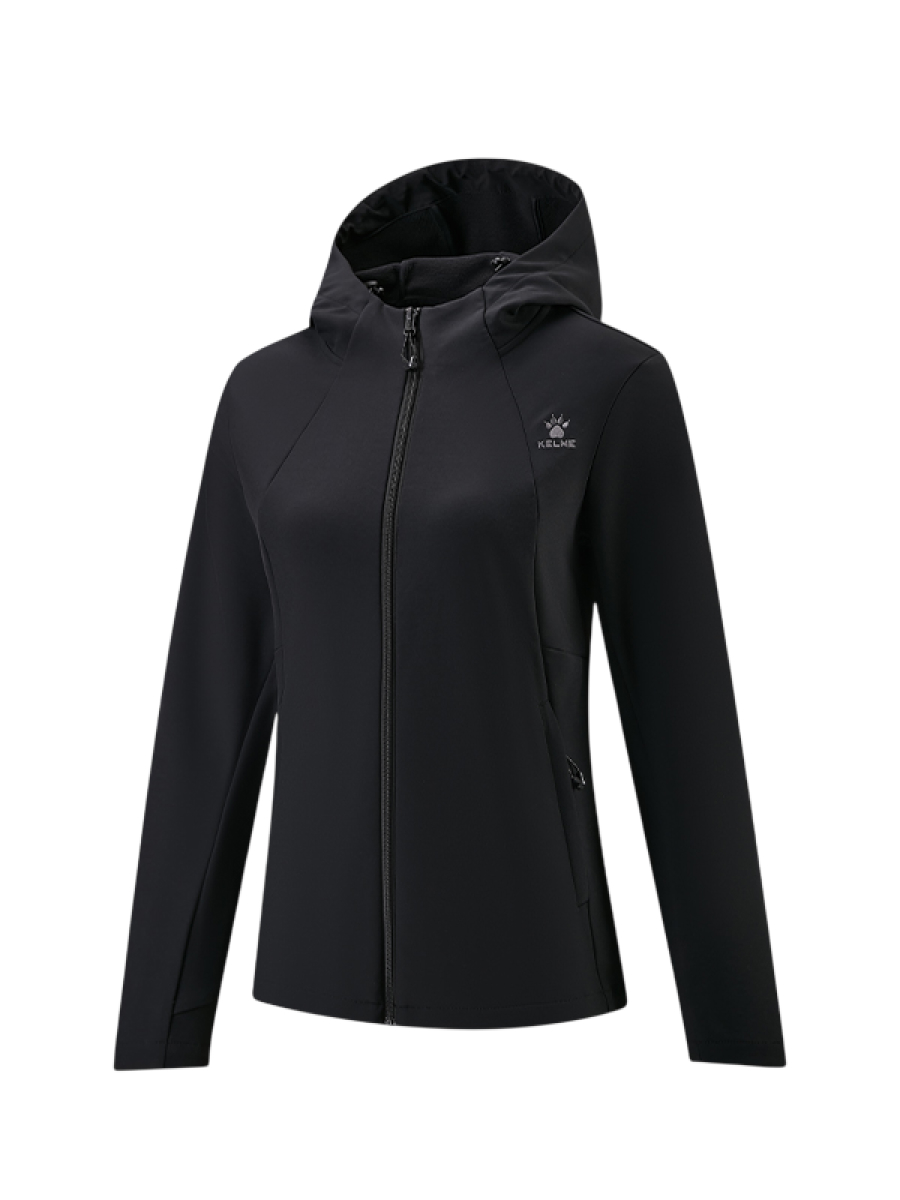 Демисезонная куртка KELME Hooded Fleece-Lined Woven Coat Black