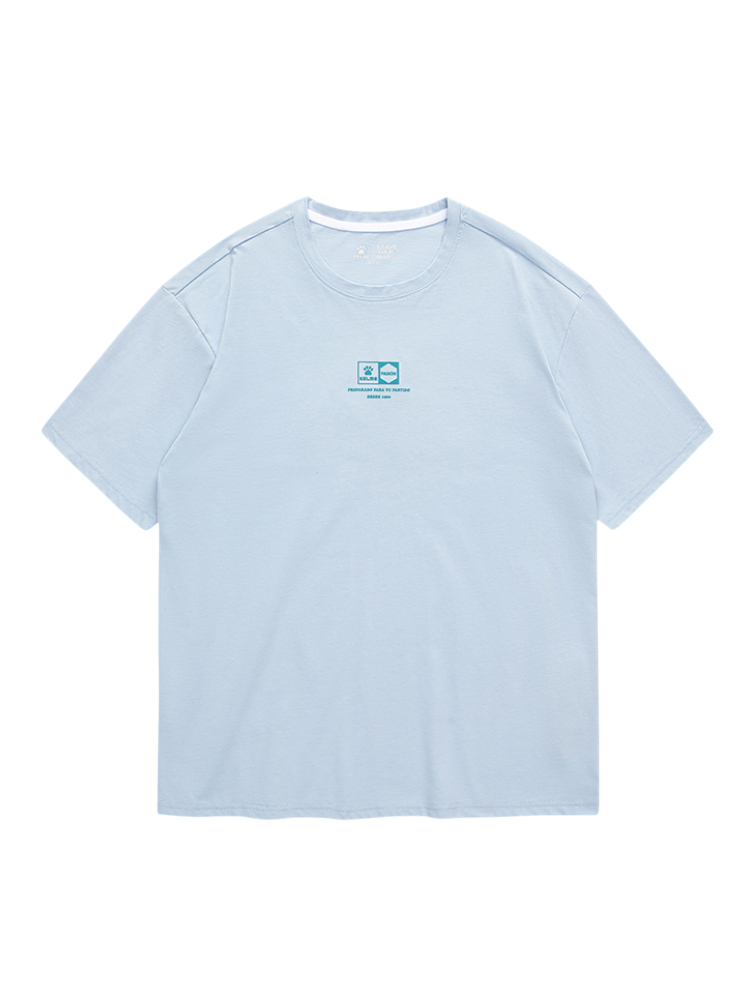 Футболка KELME Round Neck Short Sleeve T-Shirt Light Blue