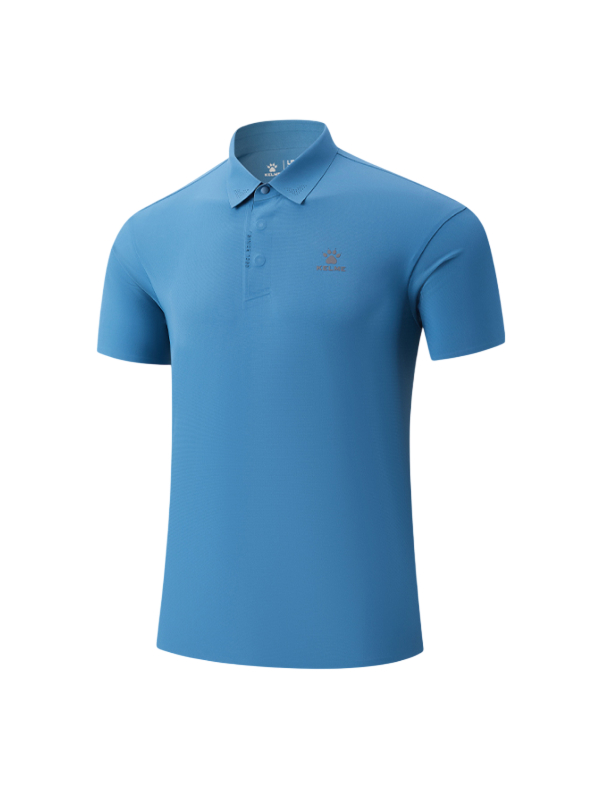Футболка-поло KELME Long-sleeved Polo Shirt Blue