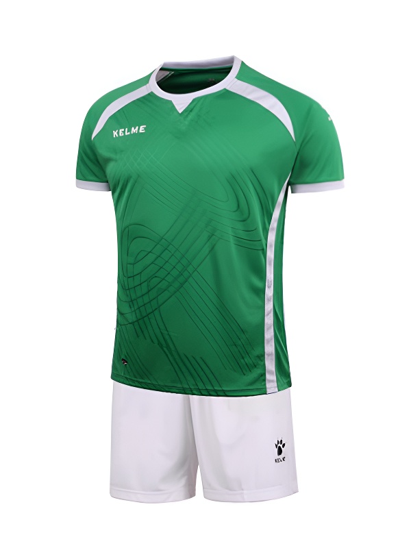 Футбольная форма KELME Short Sleeve Football Uniform (Green/White)