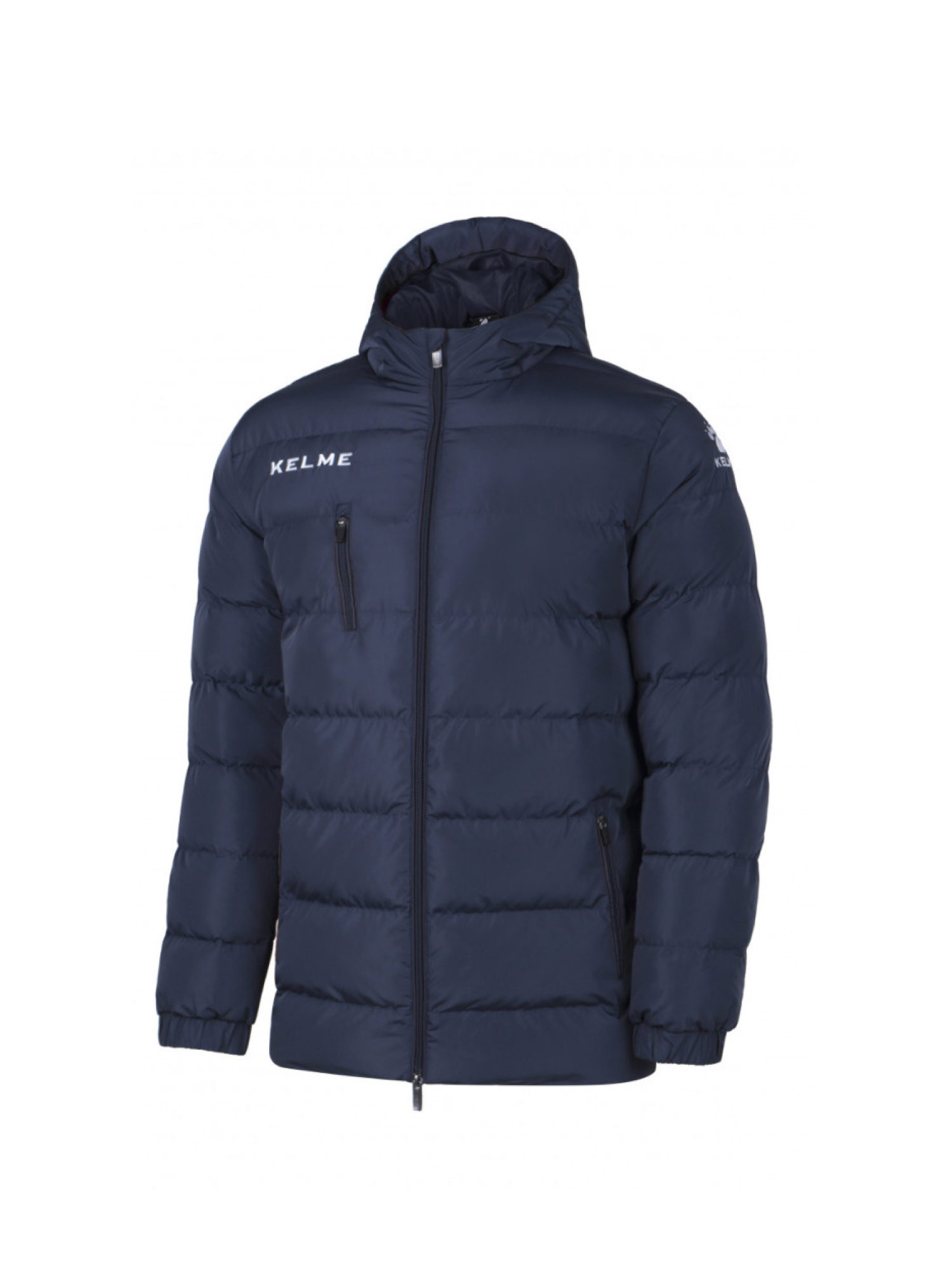 Пуховик KELME Hooded Short Padded Jacket Dark Blue