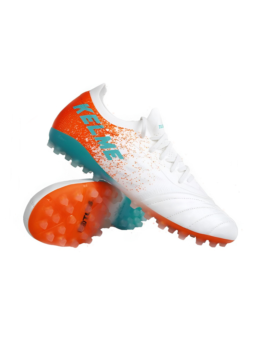 Бутсы KELME Men's Soccer Shoes (MG) (White/Orange)