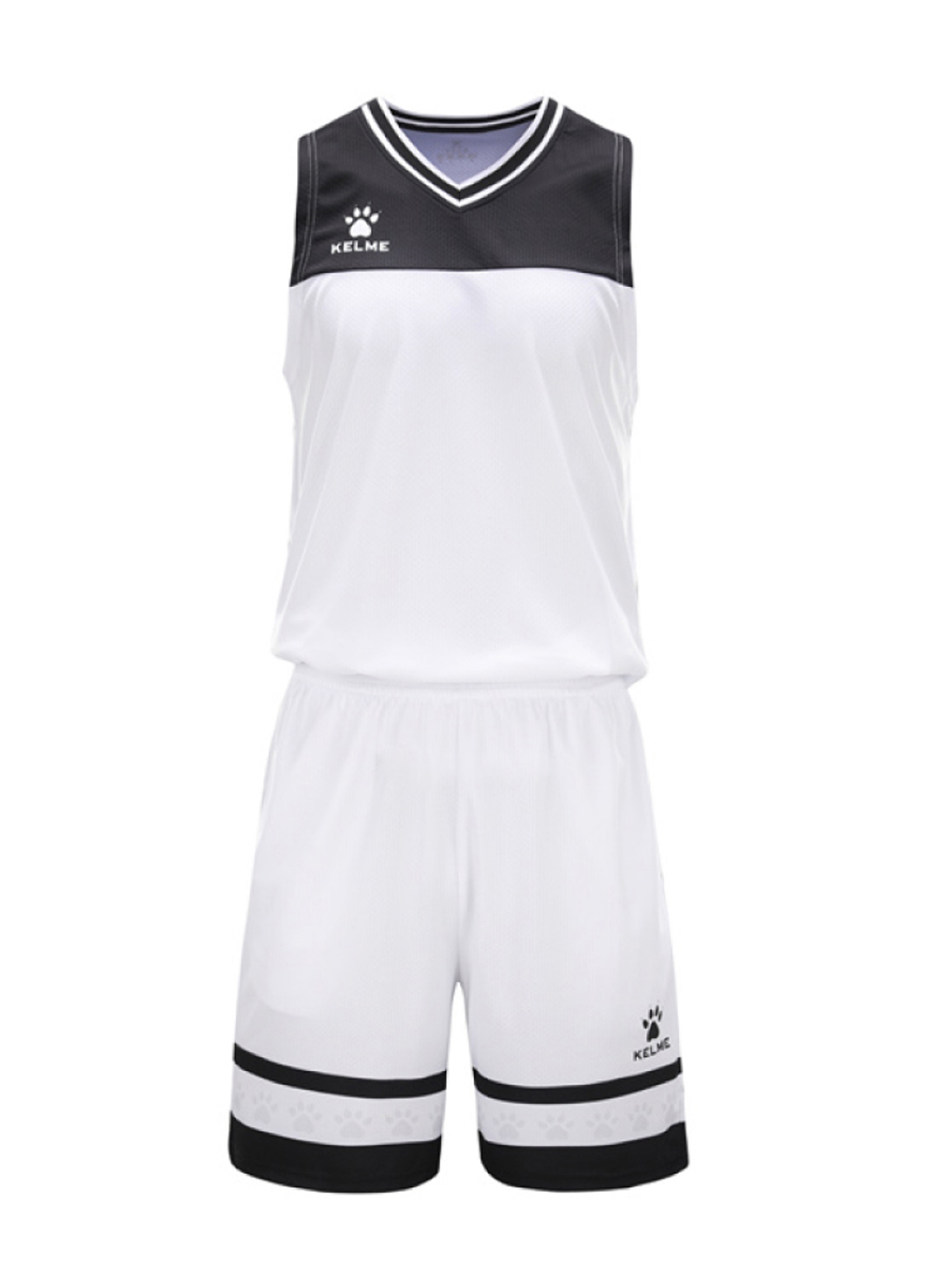 Детская баскетбольная форма KELME Children's Basketball Uniform (White/Black)