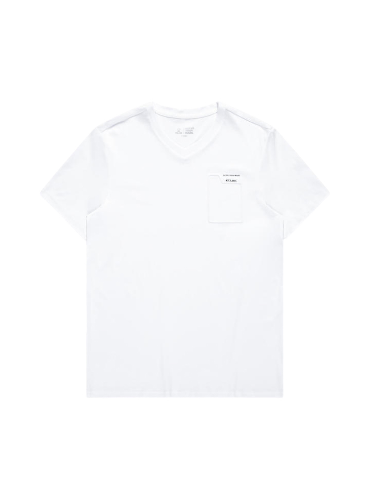 Футболка с V-образным вырезом KELME V-Neck Short-Sleeved T-shirt White
