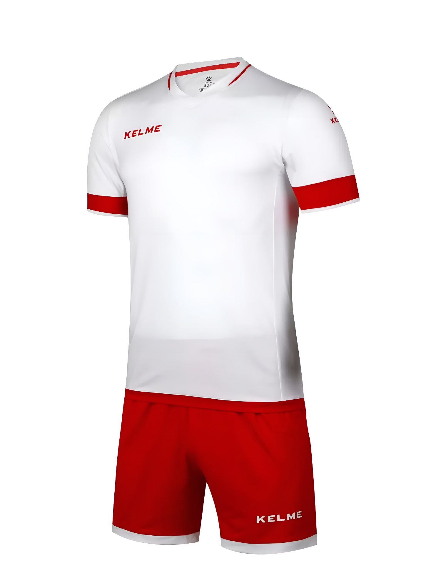 Футбольная форма KELME Short Sleeve Football Uniform (White/Red)