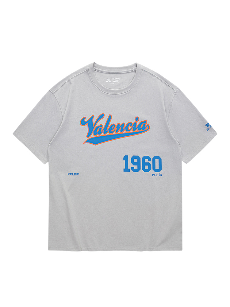 Футболка KELME Round Neck Short Sleeve T-Shirt Grey