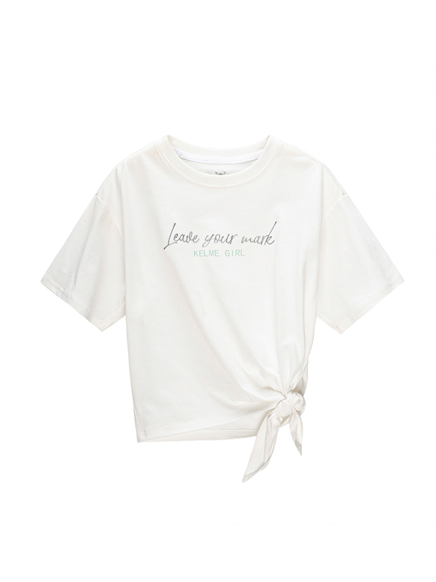 Детская футболка KELME Short Sleeve T-Shirt Kid White