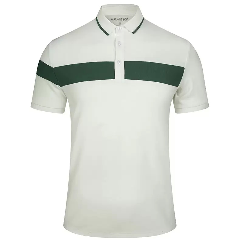 Футболка-поло KELME Men's Stitching Short Sleeve Polo White
