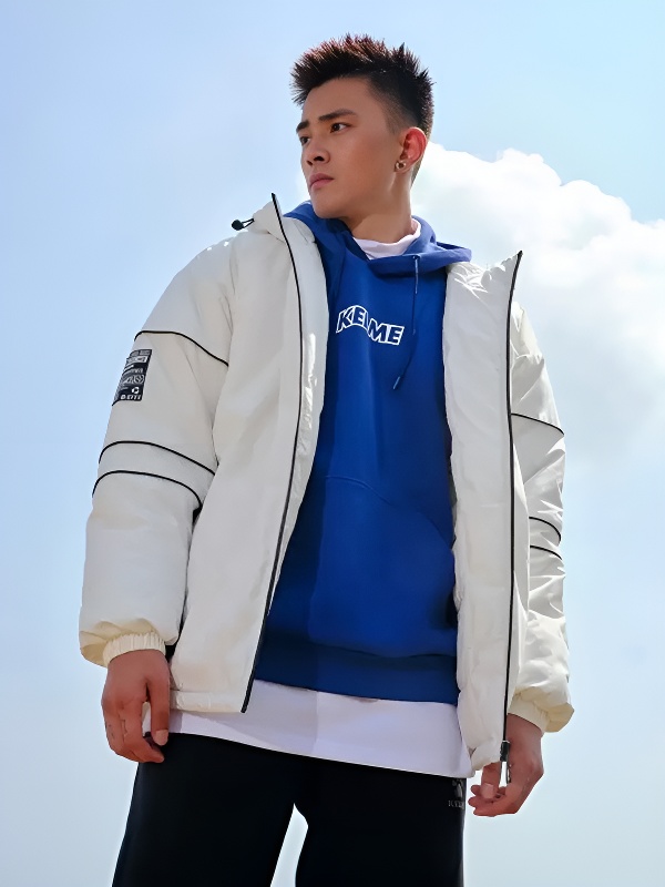 Пуховик KELME Cotton Clothes White