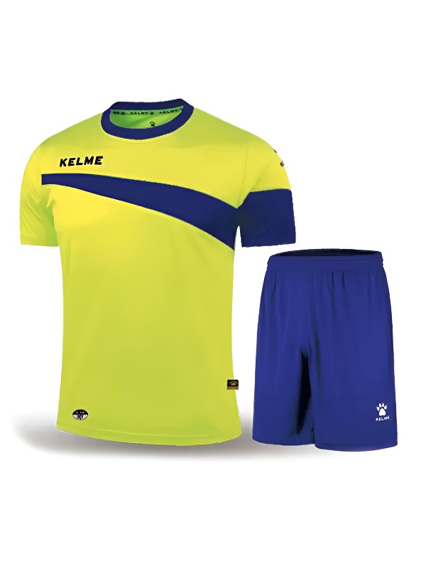 Футбольная форма KELME Short Sleeve Football Set (Citric/Blue)