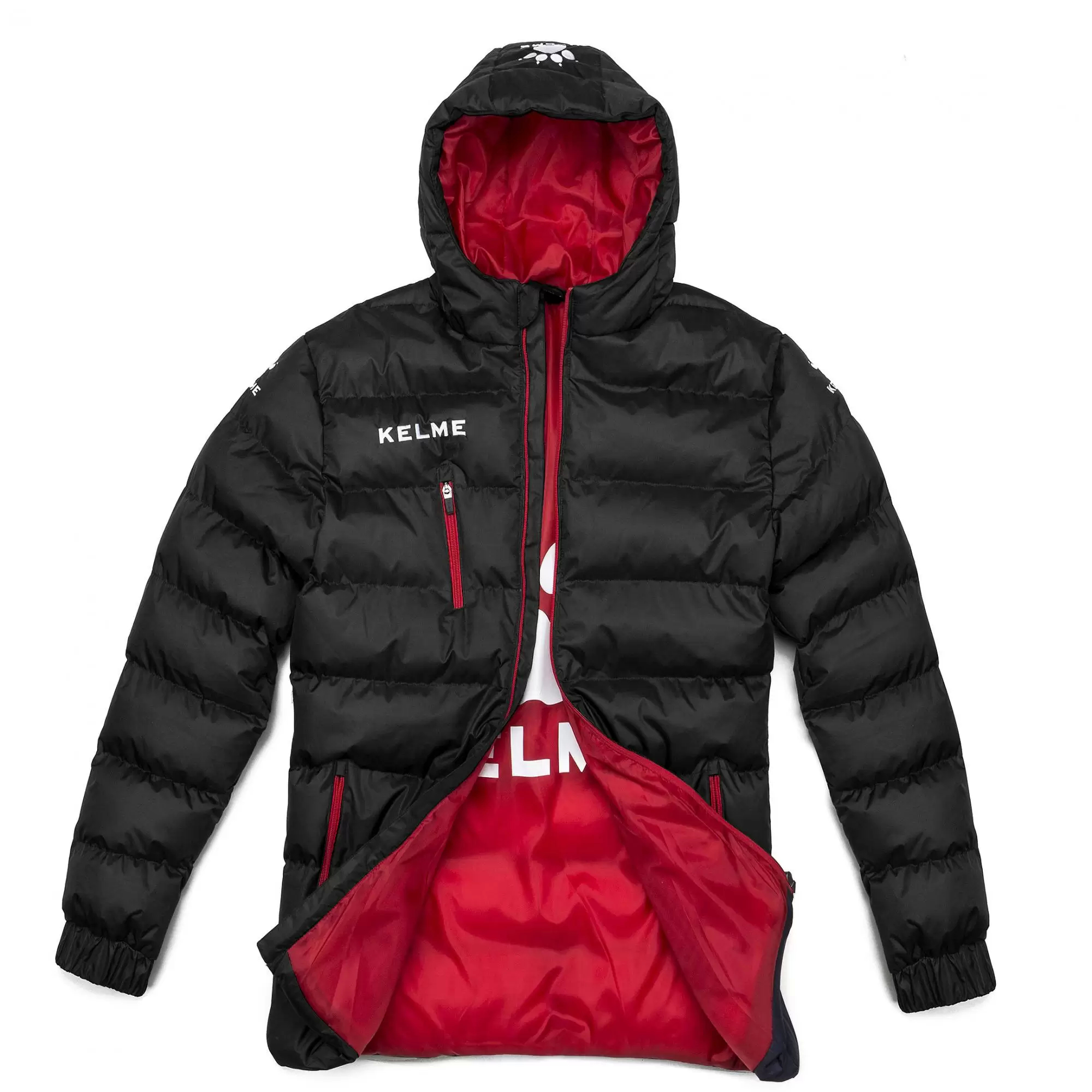 Пуховик KELME Padding Jacket (Black/Red)