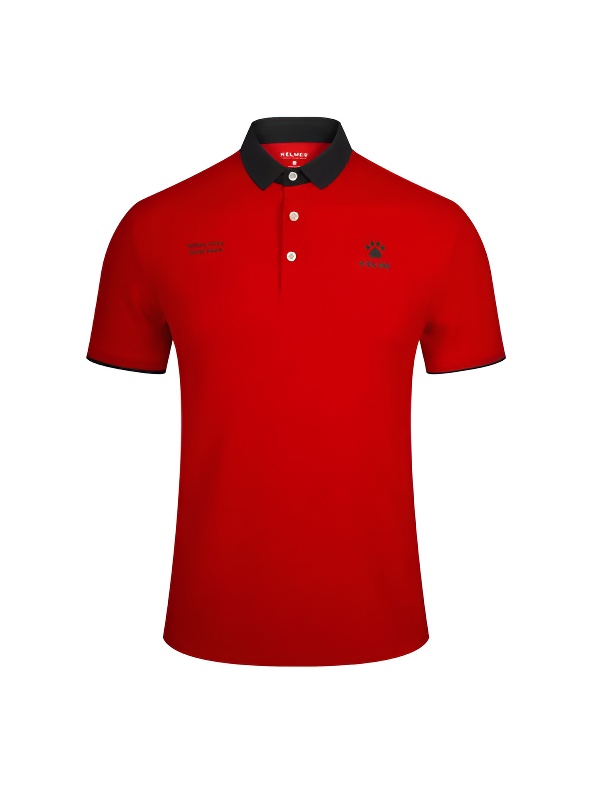 Футболка-поло KELME Men's Classic Casual Short Sleeve Polo Red