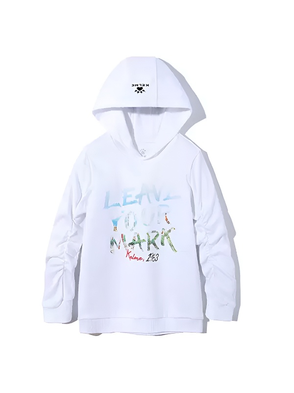 Детское худи KELME Boy's Hooded Sweatshirt White