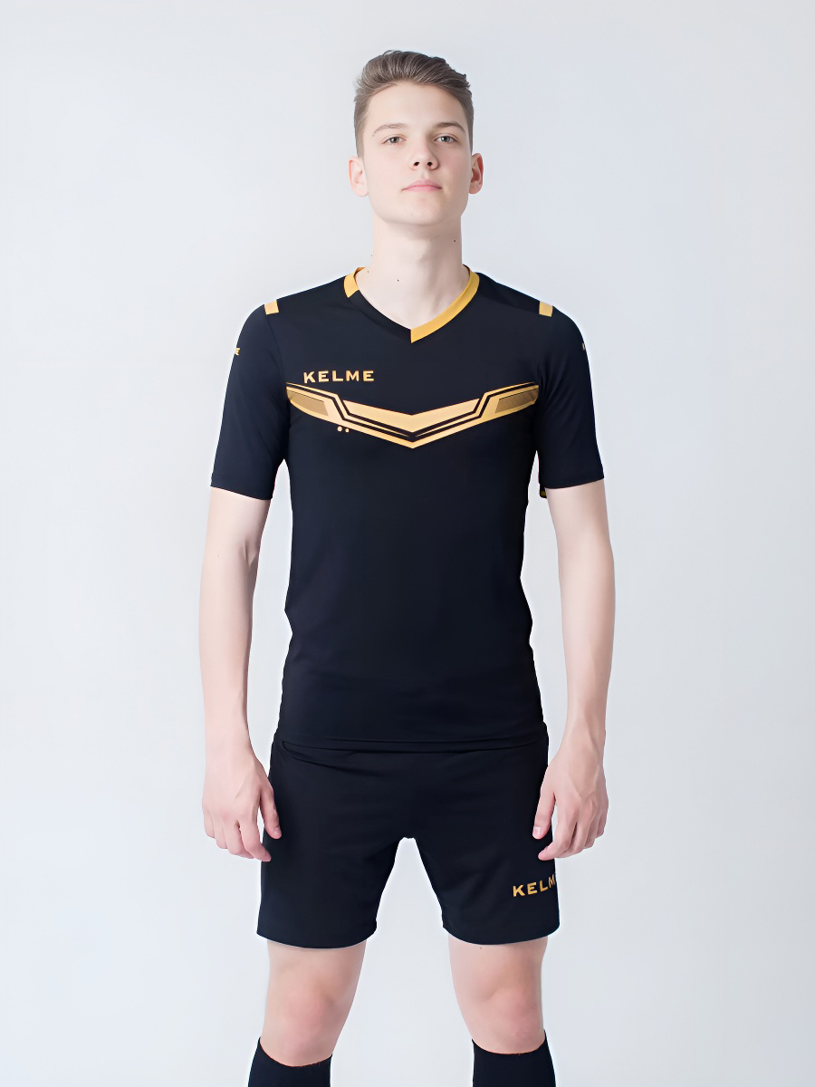 Футбольная форма KELME Short Sleeve Football Set Black