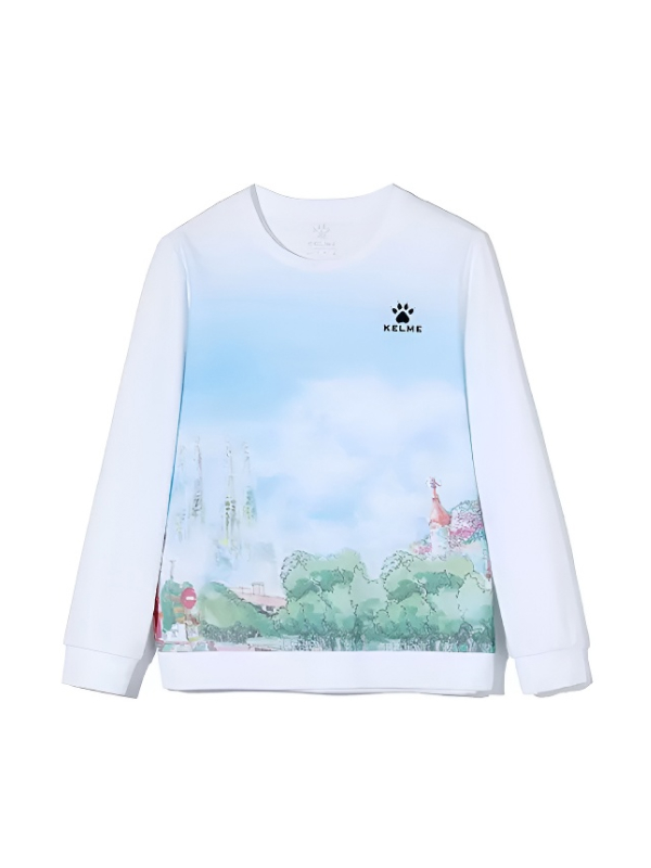 Детский свитшот KELME Boys Long Sleeve T-Shirt White