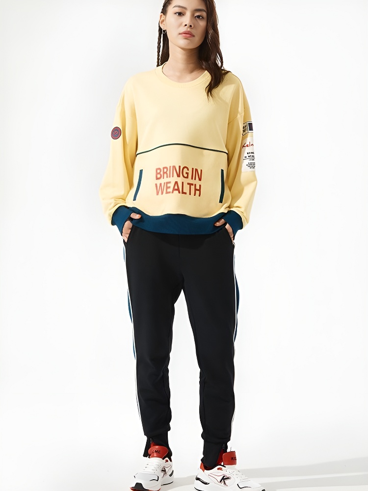 Свитшот KELME Crew Neck Sweater Yellow