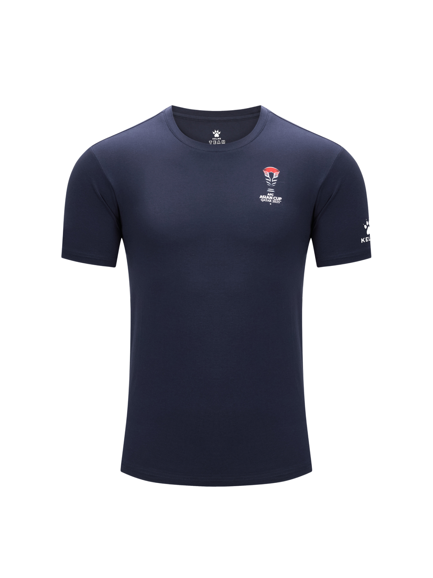 Футболка KELME Round Neck T-Shirt Dark Blue