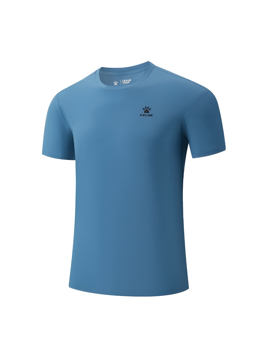 Футболка KELME Crew Neck Short-sleeved T-shirt Blue
